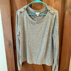 J.Crew Heather Gray Knit Sweater